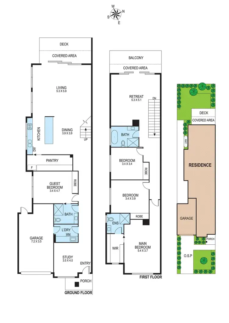 Floorplan of Homely townhouse listing, 5A Sheppard Street, Moorabbin VIC 3189