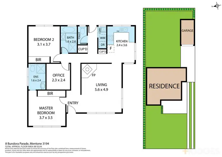Floorplan of Homely house listing, 8 Bundora Parade, Mentone VIC 3194