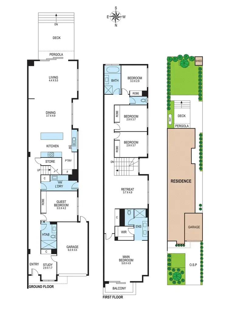 Floorplan of Homely townhouse listing, 10A Hinkler Avenue, Bentleigh East VIC 3165