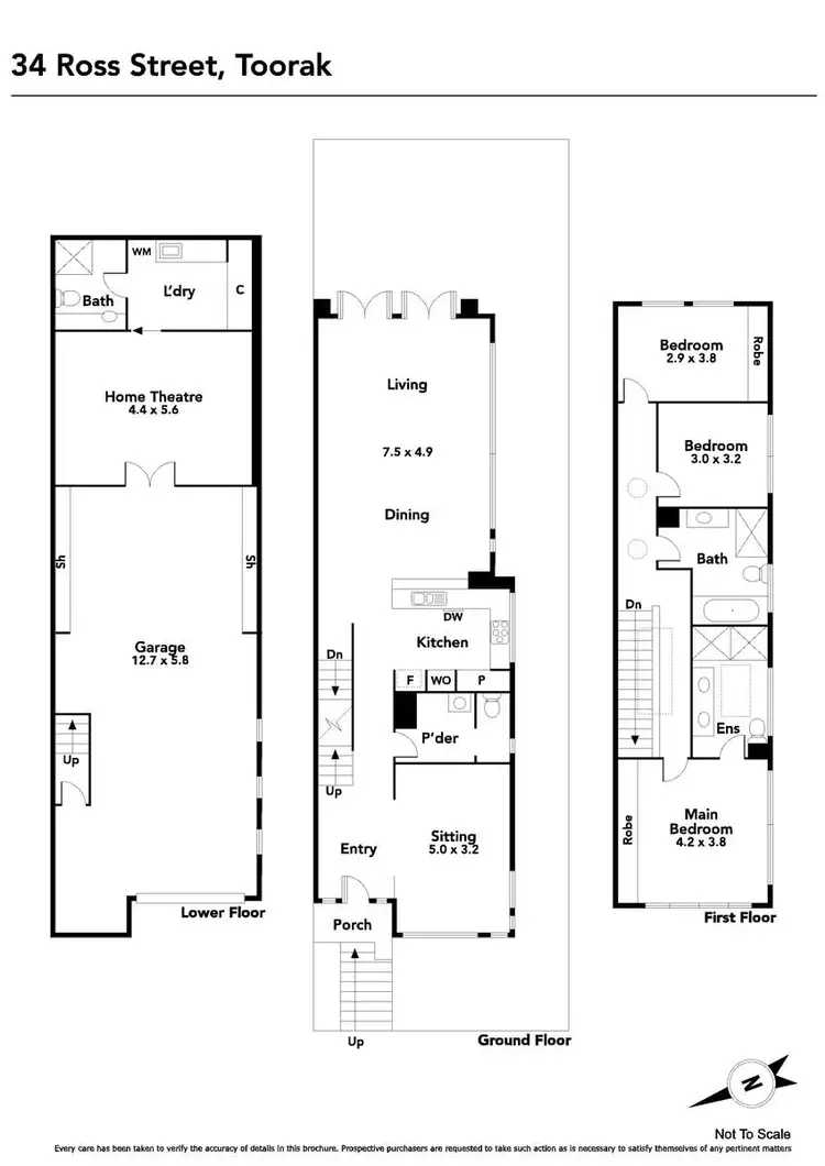 Floorplan of Homely house listing, 34 Ross Street, Toorak VIC 3142