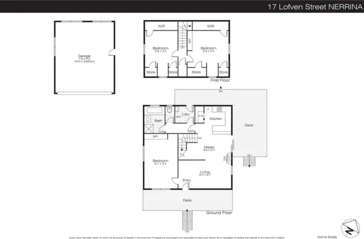 Floorplan of Homely house listing, 17 Lofven Street, Nerrina VIC 3350
