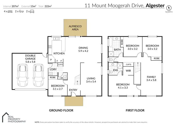Floorplan of Homely house listing, 11 Mount Moogerah Drive, Algester QLD 4115