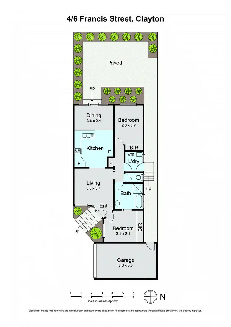 Floorplan of Homely unit listing, 4/6 Francis Street, Clayton VIC 3168