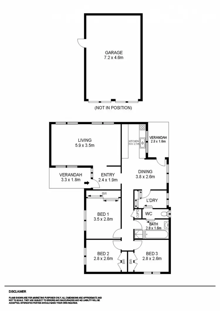 Floorplan of Homely house listing, 8 Curnow Street, Golden Point VIC 3350