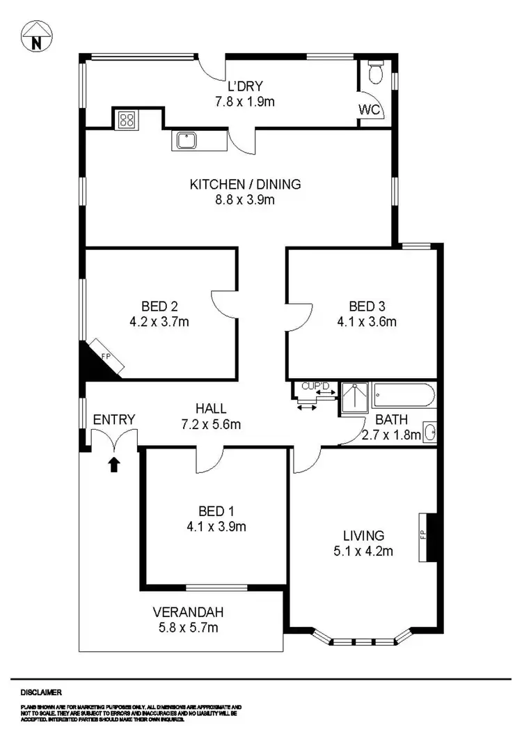 Floorplan of Homely house listing, 523 Barkly Street, Golden Point VIC 3350