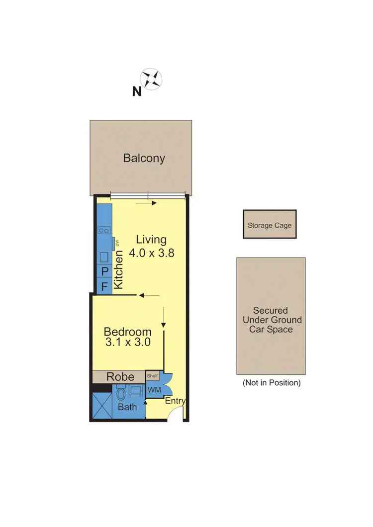 Floorplan of Homely apartment listing, 2/3 Clara Street, South Yarra VIC 3141