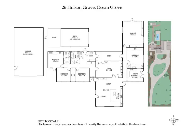 Floorplan of Homely house listing, 26 Hillson Grove, Ocean Grove VIC 3226
