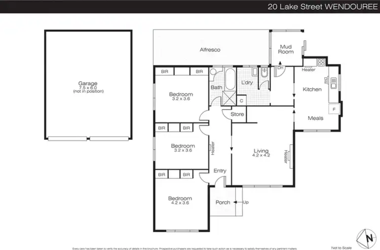 Floorplan of Homely house listing, 20 Lake Street, Wendouree VIC 3355