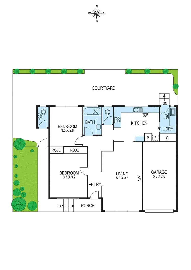 Floorplan of Homely unit listing, 8/5-7 Poet Road, Bentleigh East VIC 3165