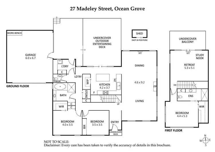 Floorplan of Homely house listing, 27 Madeley Street, Ocean Grove VIC 3226