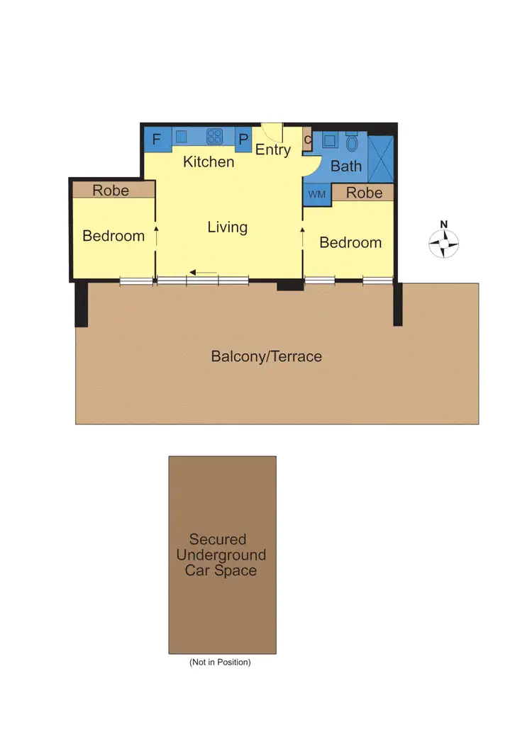 Floorplan of Homely apartment listing, 401/25 Lynch Street, Hawthorn VIC 3122