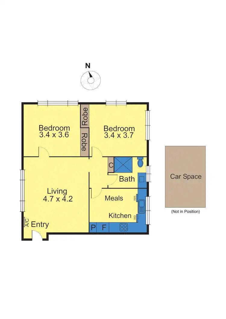Floorplan of Homely apartment listing, 1/1 Rosney Street, Hawthorn VIC 3122
