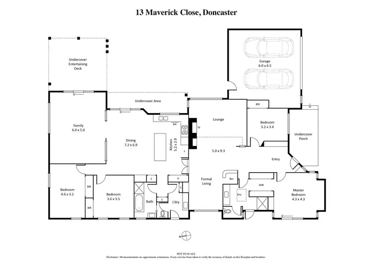 Floorplan of Homely house listing, 13 Maverick Close, Doncaster VIC 3108