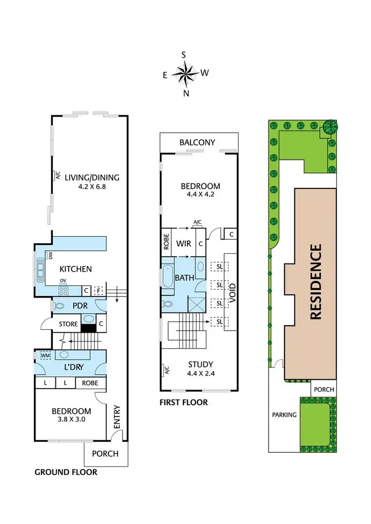 Floorplan of Homely house listing, 133 Elm Street, Northcote VIC 3070