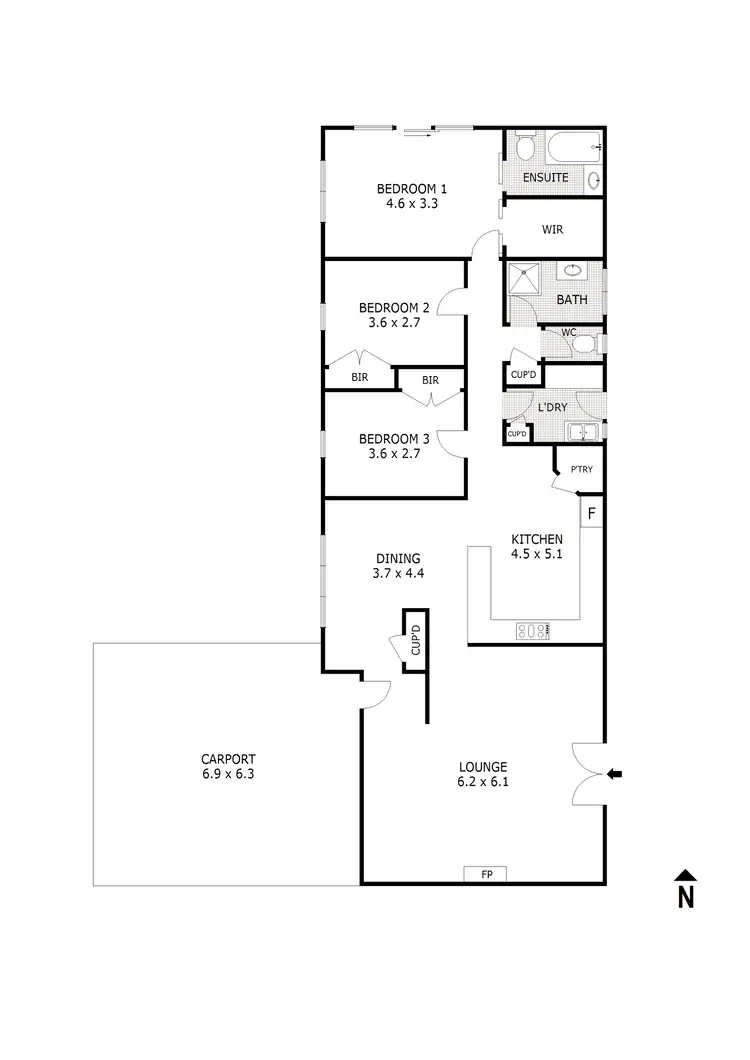 Floorplan of Homely house listing, 104 Queen Street, Wallan VIC 3756