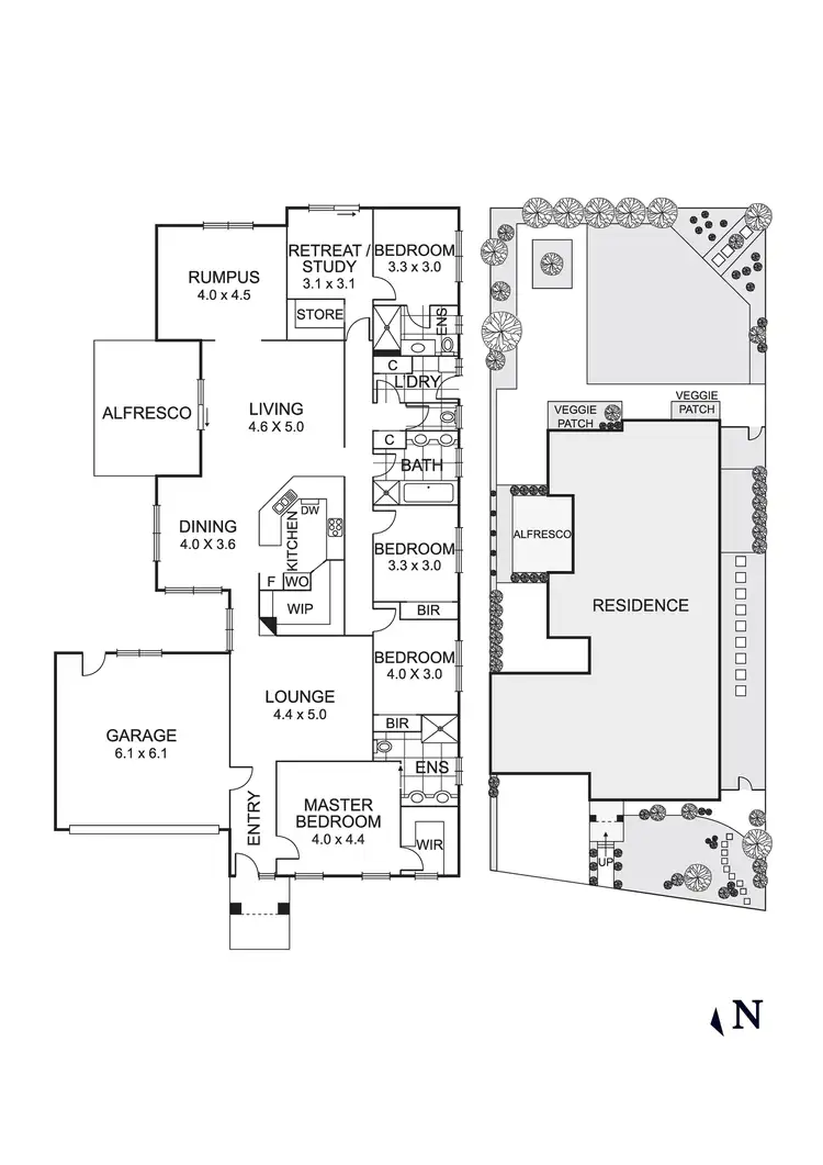 Floorplan of Homely house listing, 25 Ballam Way, Doreen VIC 3754