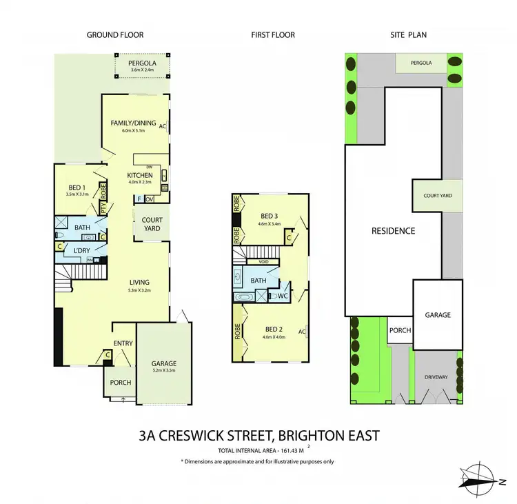Floorplan of Homely townhouse listing, 3a Creswick Street, Brighton East VIC 3187