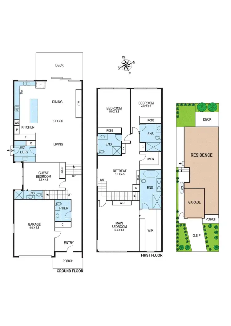 Floorplan of Homely townhouse listing, 21a Melva Street, Bentleigh East VIC 3165