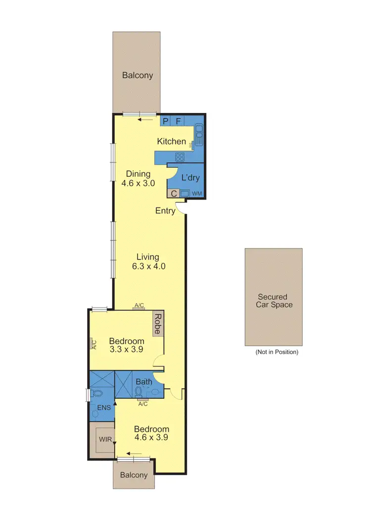 Floorplan of Homely apartment listing, 4/48 Chapel Street, St Kilda VIC 3182