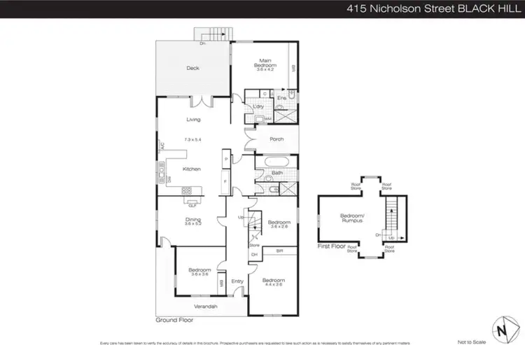 Floorplan of Homely house listing, 415 Nicholson Street, Black Hill VIC 3350