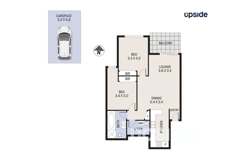Floorplan of Homely unit listing, 18/2-4 Adelong Street, Sutherland NSW 2232