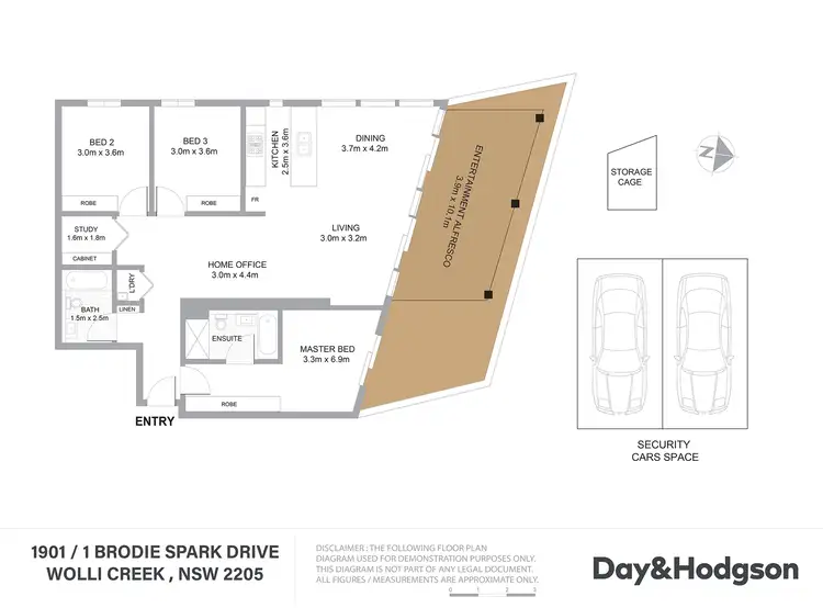 Floorplan of Homely apartment listing, 1901/1 Brodie Spark Drive, Wolli Creek NSW 2205