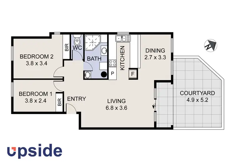 Floorplan of Homely unit listing, 23/9 Howitt Street, Kingston ACT 2604