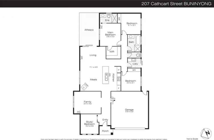 Floorplan of Homely house listing, 207 Cathcart Street, Buninyong VIC 3357