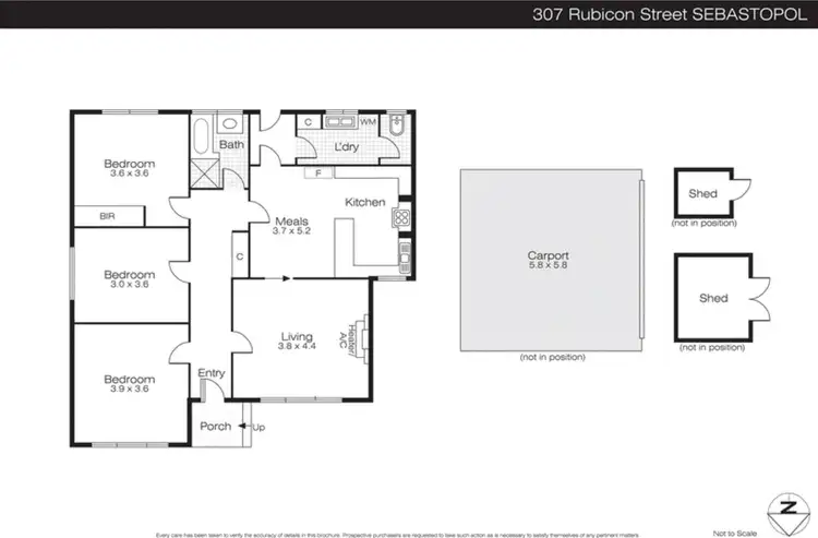 Floorplan of Homely house listing, 307 Rubicon Street, Sebastopol VIC 3356