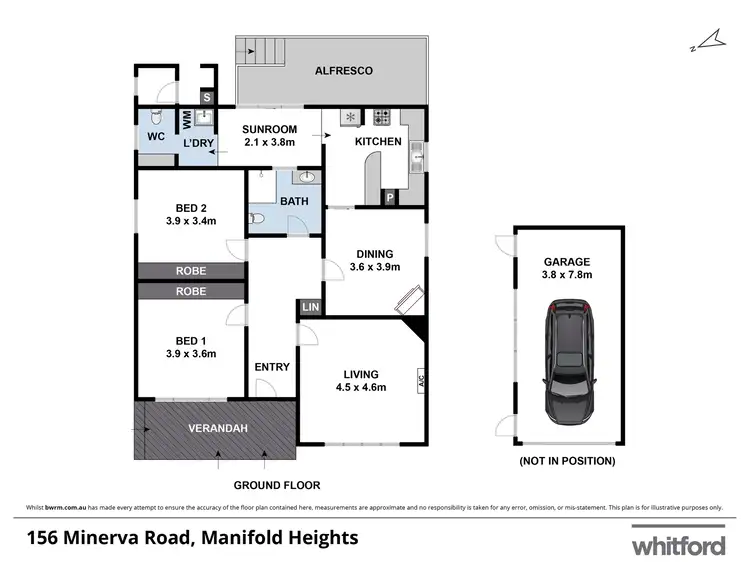 Floorplan of Homely house listing, 156 Minerva Road, Manifold Heights VIC 3218