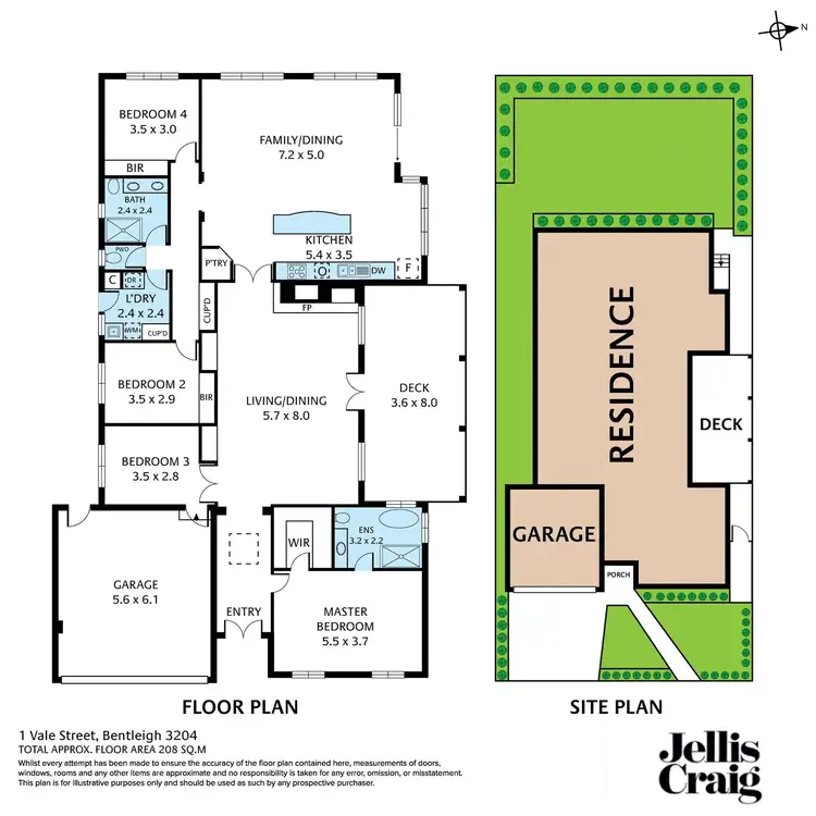 Floorplan of Homely house listing, 1 Vale Street, Bentleigh VIC 3204