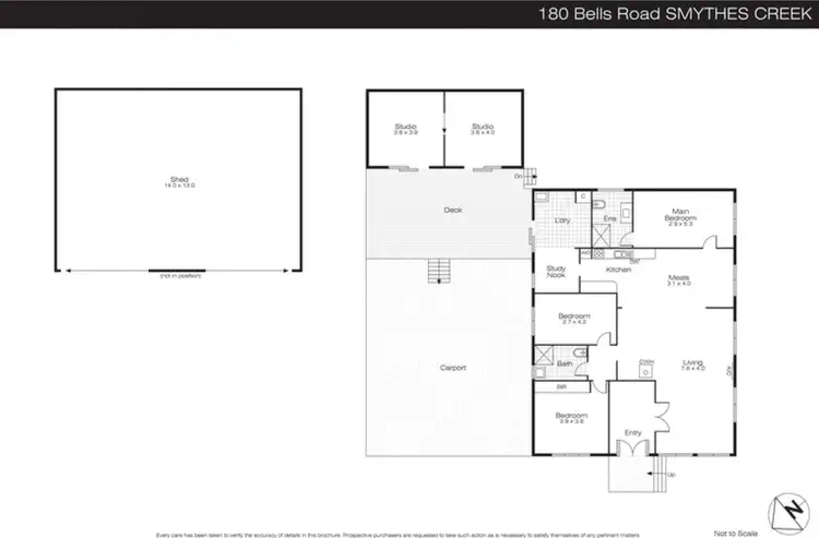 Floorplan of Homely house listing, 180 Bells Road, Smythes Creek VIC 3351