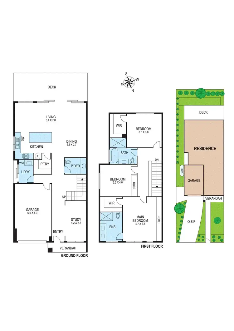 Floorplan of Homely townhouse listing, 26b Buckingham Avenue, Bentleigh VIC 3204