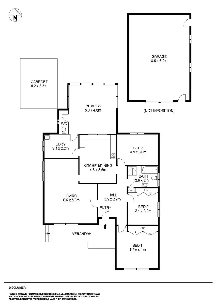 Floorplan of Homely house listing, 16 Iris Avenue, Wendouree VIC 3355
