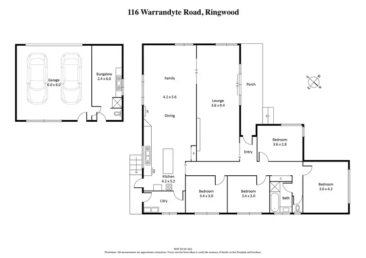 Floorplan of Homely house listing, 116 Warrandyte Road, Ringwood VIC 3134