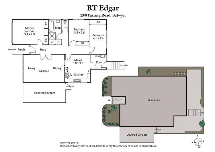 Floorplan of Homely unit listing, 13/8 Parring Road, Balwyn VIC 3103