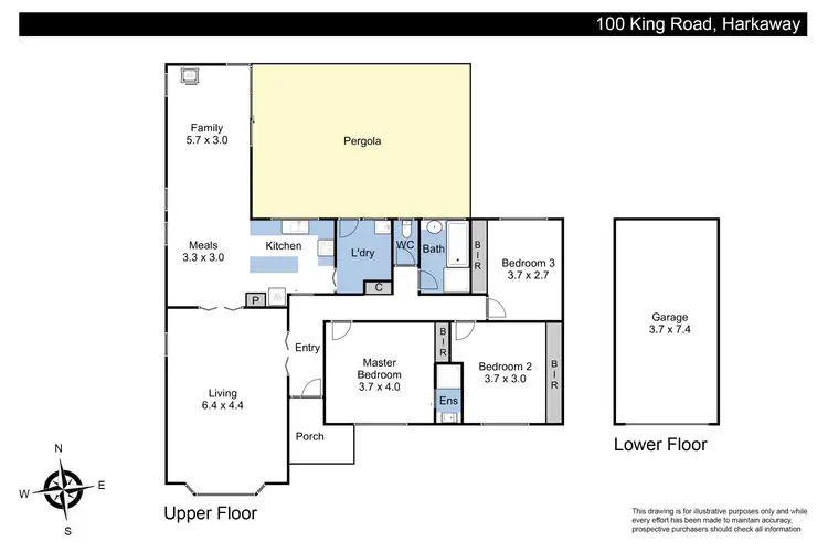 Floorplan of Homely house listing, 100 King Road, Harkaway VIC 3806