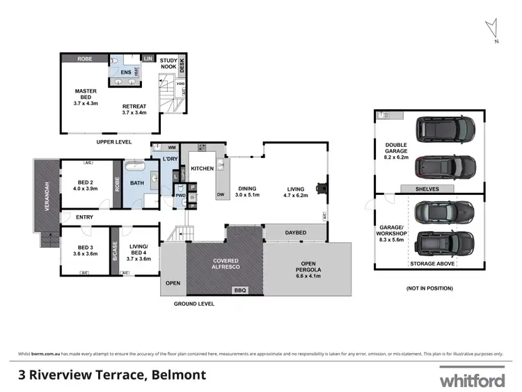 Floorplan of Homely house listing, 3 Riverview Terrace, Belmont VIC 3216