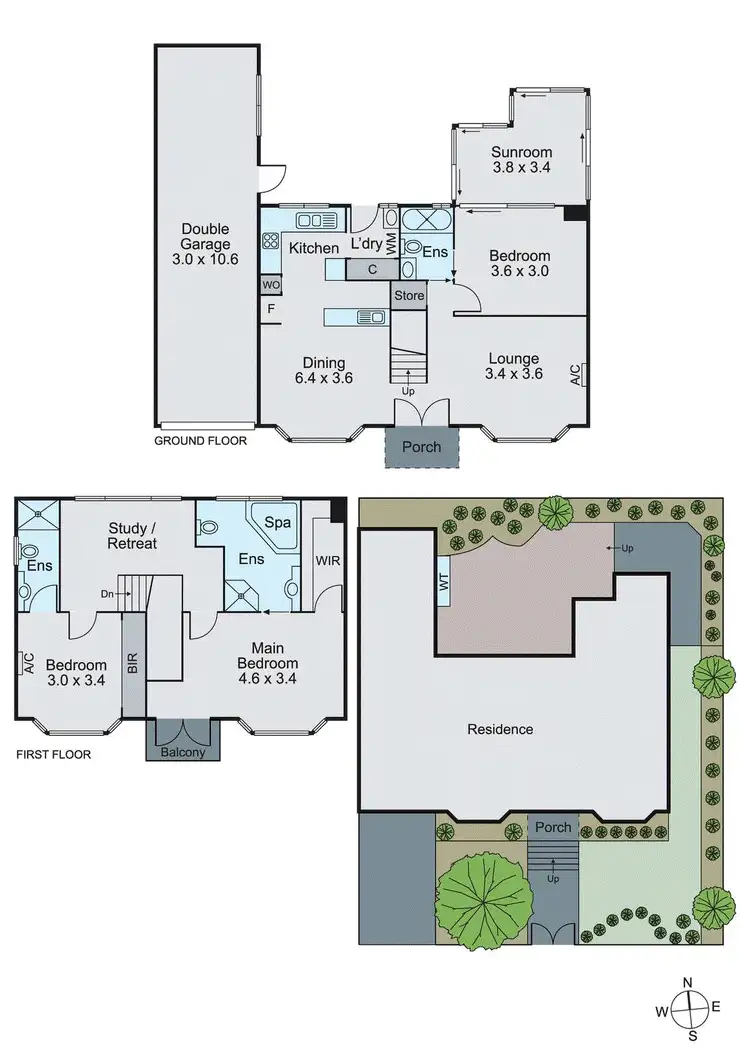 Floorplan of Homely townhouse listing, 1A Kathleen Avenue, Mount Waverley VIC 3149