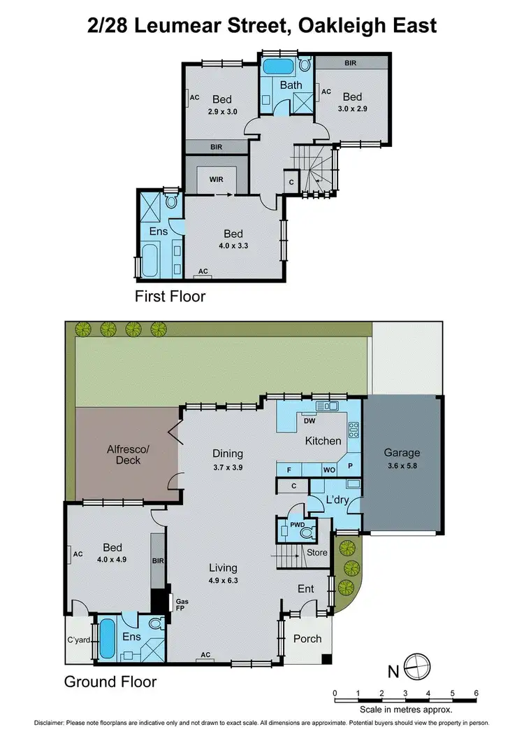Floorplan of Homely townhouse listing, 2/28 Leumear Street, Oakleigh East VIC 3166