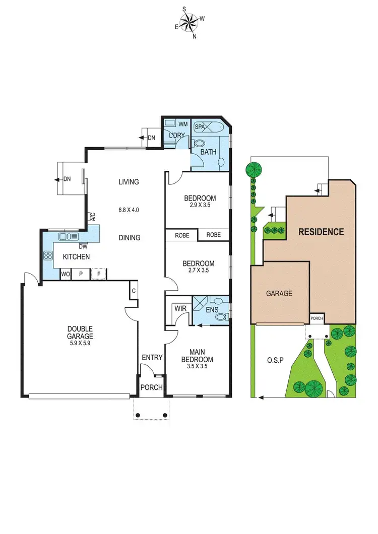Floorplan of Homely townhouse listing, 48 Purtell Street, Bentleigh East VIC 3165