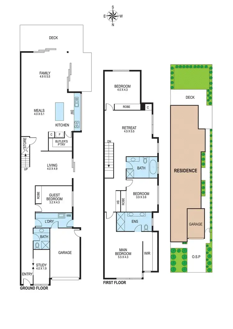 Floorplan of Homely townhouse listing, 34A Wamba Road, Bentleigh East VIC 3165
