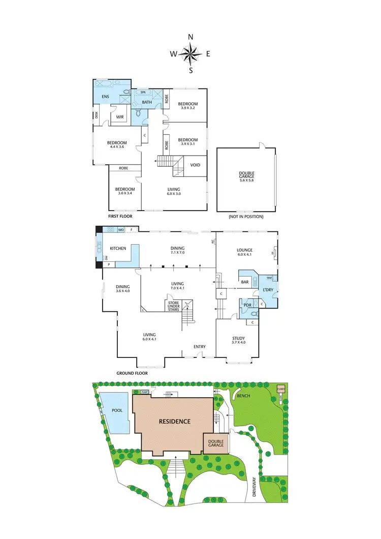 Floorplan of Homely house listing, 1 Melissa Court, Eltham North VIC 3095