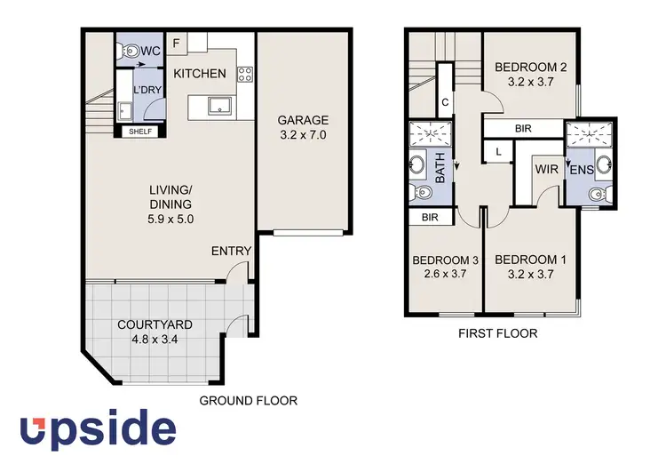 Floorplan of Homely townhouse listing, 18 Crossman Street, Amaroo ACT 2914