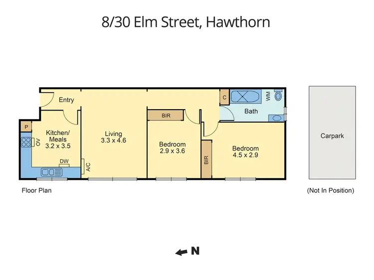 Floorplan of Homely apartment listing, 8/30 Elm Street, Hawthorn VIC 3122