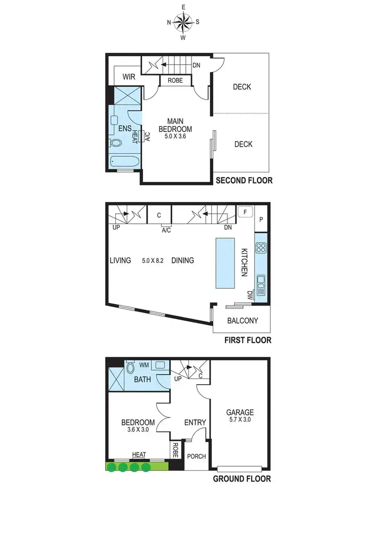 Floorplan of Homely townhouse listing, 2C Prince Edward Avenue, Mckinnon VIC 3204