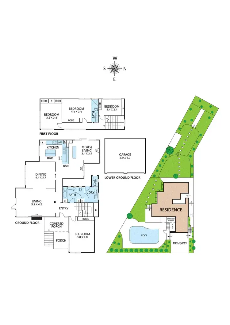 Floorplan of Homely house listing, 7 Mervyn Crescent, Ivanhoe VIC 3079