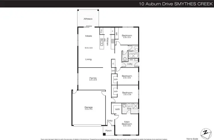 Floorplan of Homely house listing, 10 Auburn Drive, Smythes Creek VIC 3351