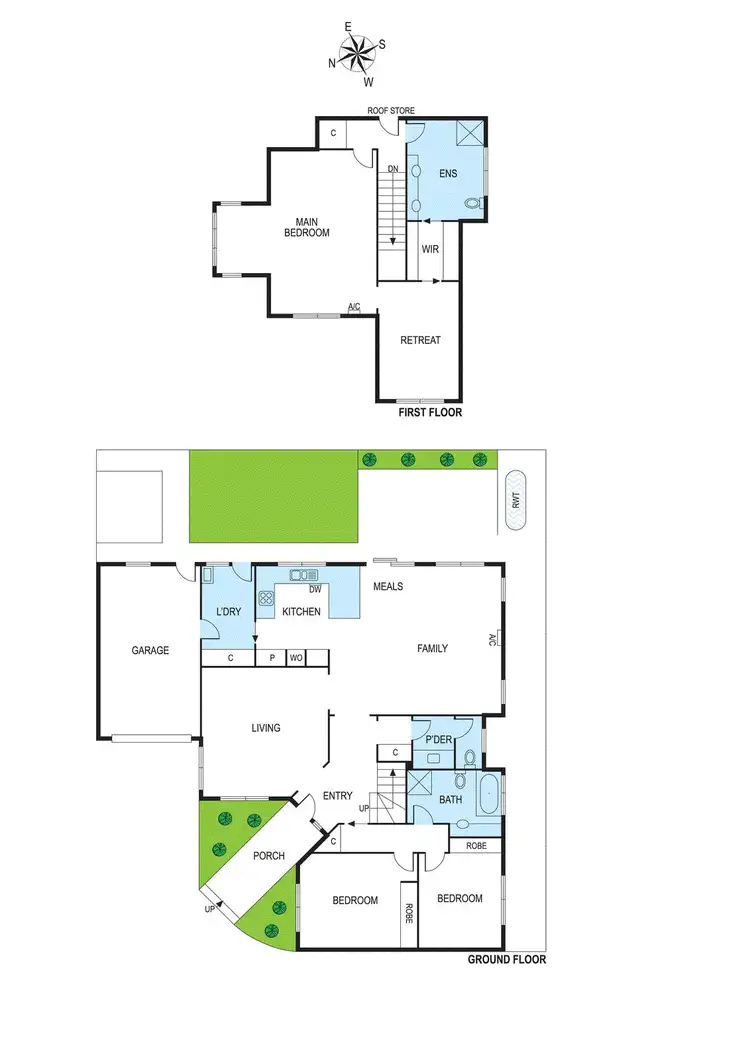 Floorplan of Homely townhouse listing, 2/40 Cadby Avenue, Ormond VIC 3204