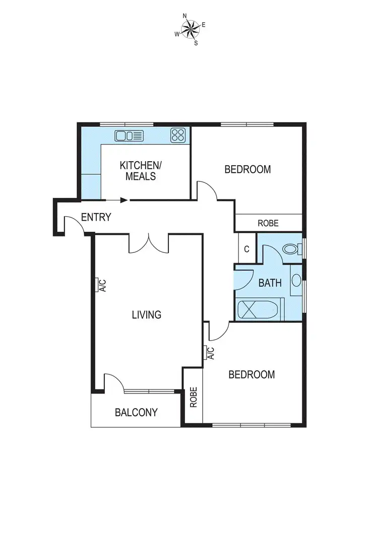 Floorplan of Homely apartment listing, 3/22 Walsh Street, Ormond VIC 3204